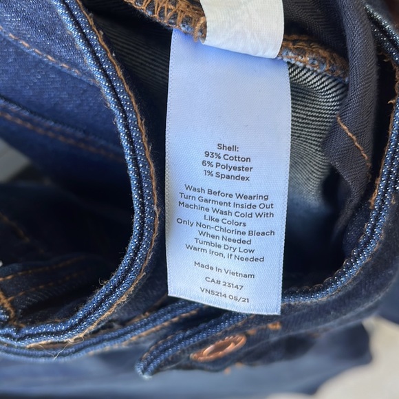 Talbots Slim Ankle Jeans Dark Denim 10 - Picture 6 of 6